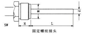 雙金屬溫度計固定螺紋管接頭